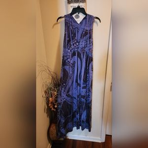 Purple sleeveless maxi dress sz M